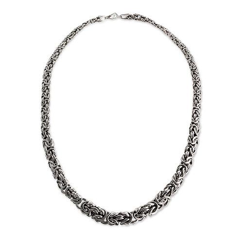 Ellen Tracy Sterling Silver Byzantine Necklace