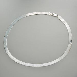Ellen Tracy Sterling Silver Omega Necklace