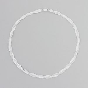 Ellen Tracy Sterling Silver Intertwined Necklace