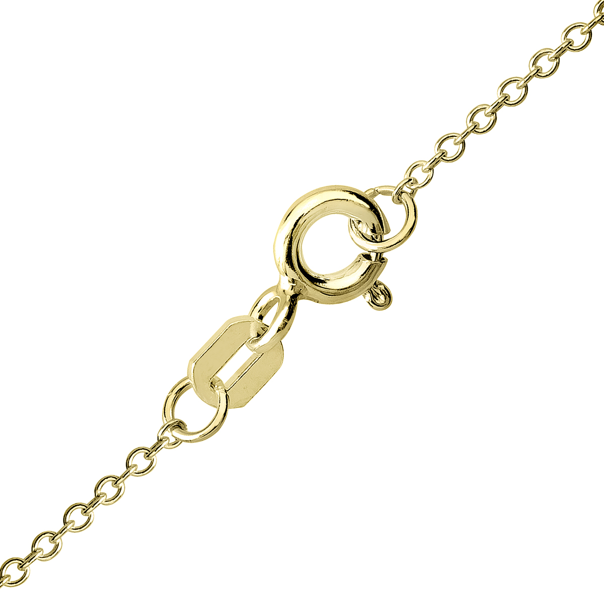 Ellen Tracy Brass Yellow Plated Crystal Santa Pendant Necklace