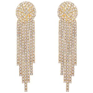 Jessica Simpson Pave Rhinestone Fringe Dangle Earrings alternate view