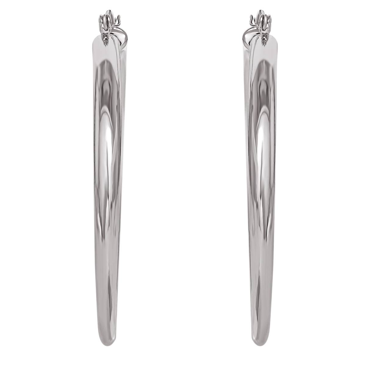 Jessica Simpson Imitation Silver Plated Hoop Earrings