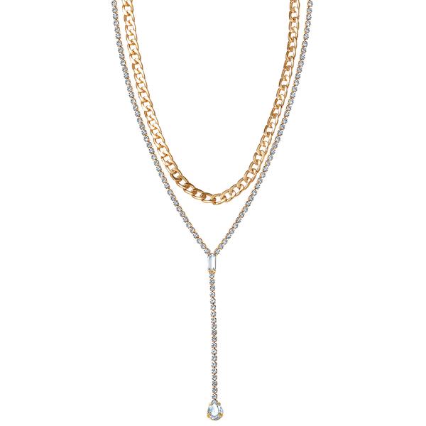 Jessica Simpson Imitation Yellow Gold Plated Y-Necklace