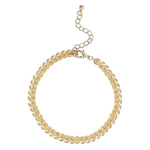 Jessica Simpson Yellow Gold Clear Rhinestone Anklet Set alternate view