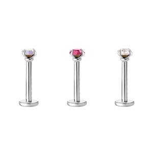 16 Gauge Stainless Steel 3pc. Nose Ring Set alternate view