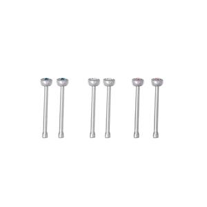 16 Gauge Stainless Steel 6pc. Nose Ring Set alternate view