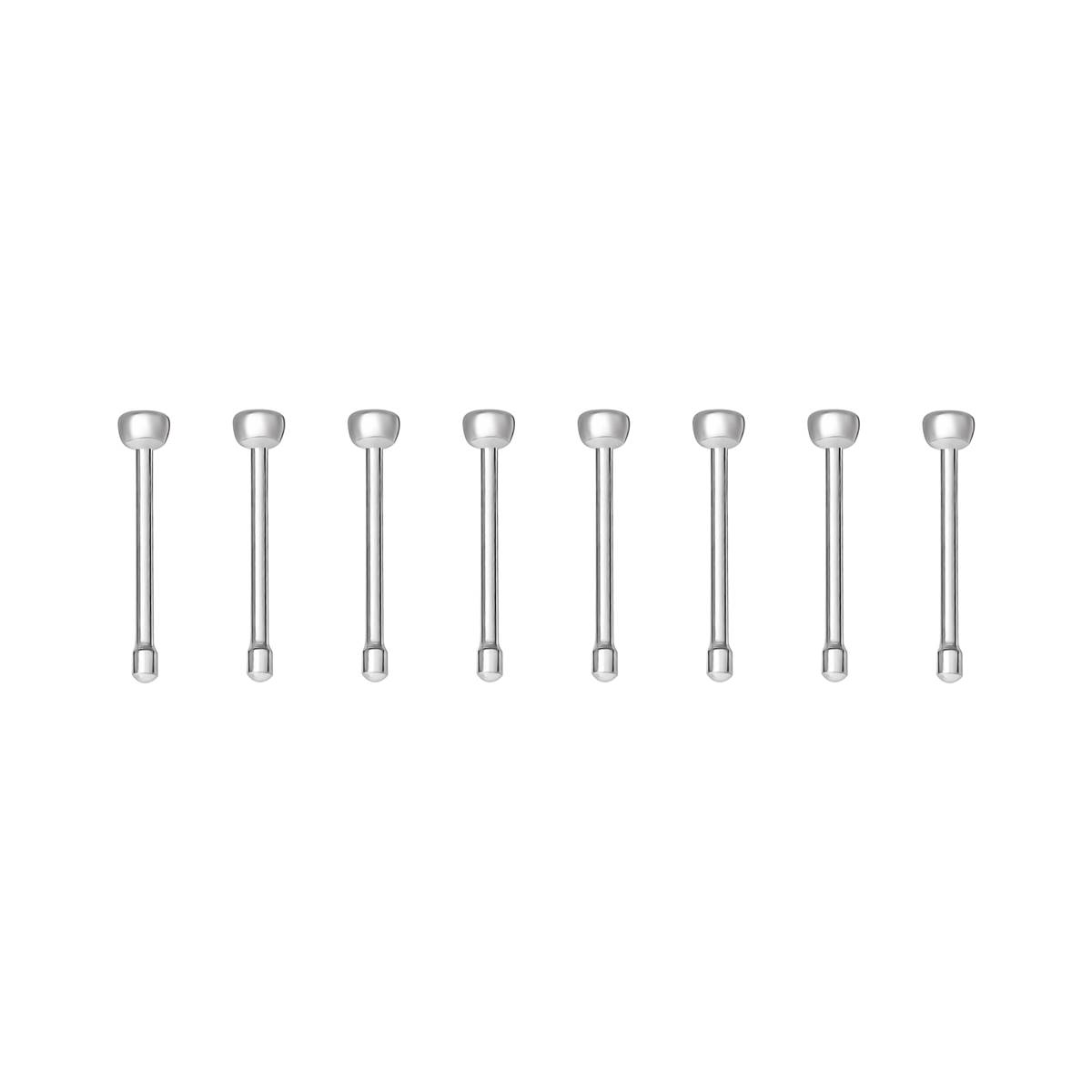 22 Gauge Stainless Steel 9pc. Nose Stud Set