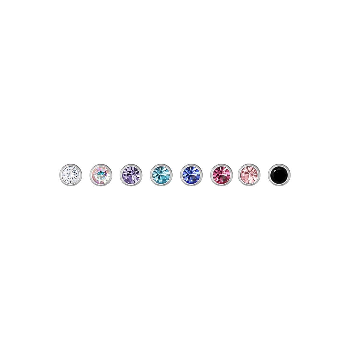 22 Gauge Stainless Steel 9pc. Nose Stud Set