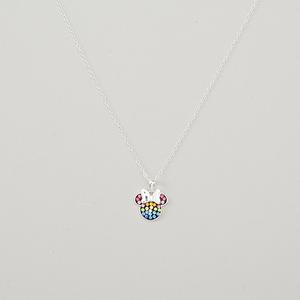 Disney Rhodium Plated Minnie Mouse Pendant Necklace