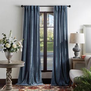 Martha Stewart Naples Chenille Back Tab Panel Curtain