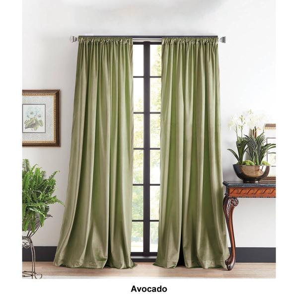 Martha Stewart Martha's Velvet Back Tab Lined Panel Curtain alternate view
