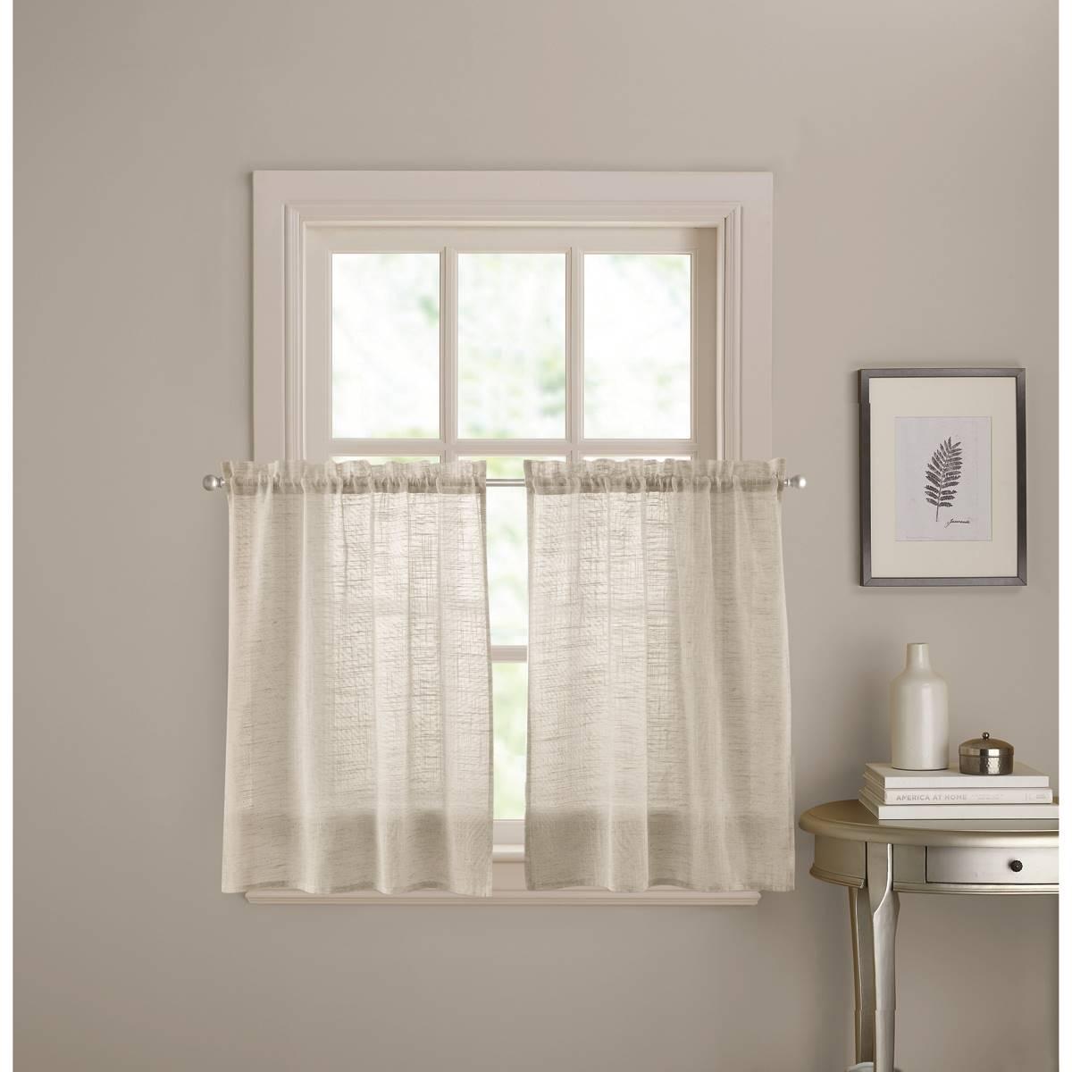 DKNY ClassicKitchen Curtain Pair