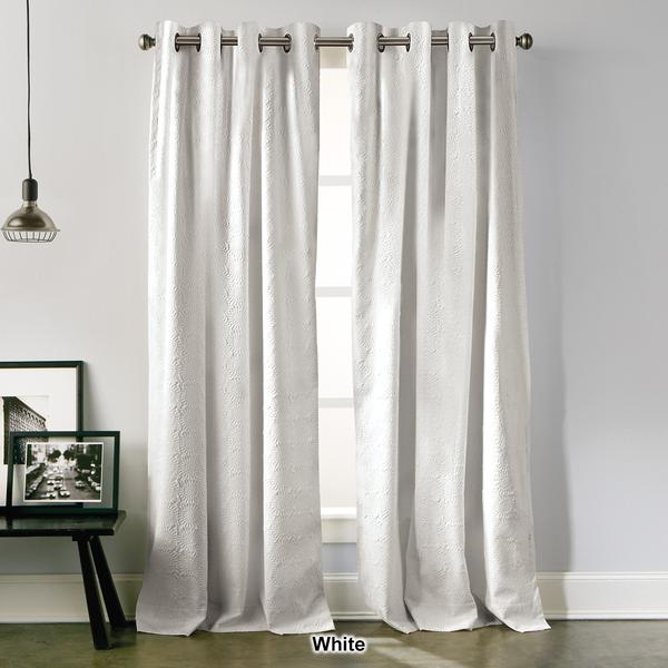 DKNY Chrysanthemum Microsculpted Lined Grommet Curtain Panel alternate view