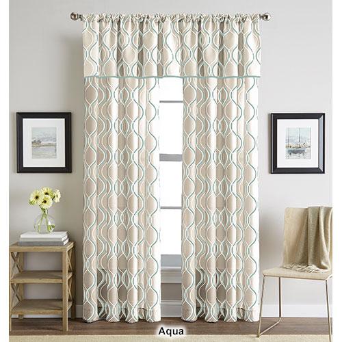 Morocco Woven Print Pole Top Curtain Panel alternate view
