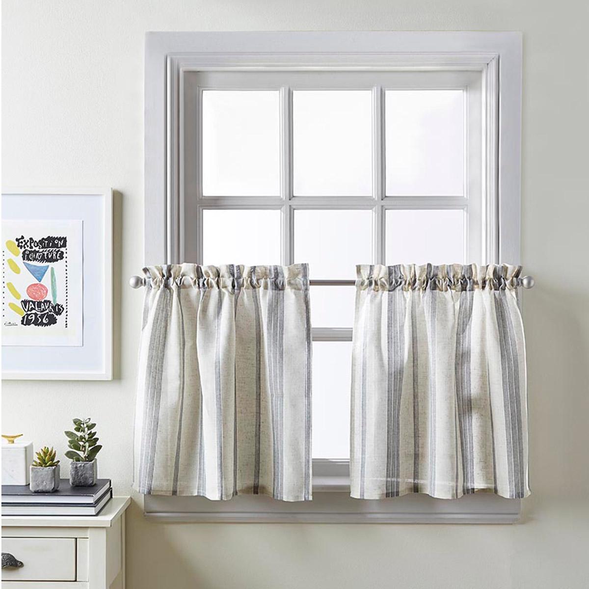 Curtain Works Merritt Stripe Tier Curtains