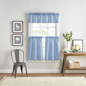 Gingham 3pc. Tier Kitchen Curtain Set