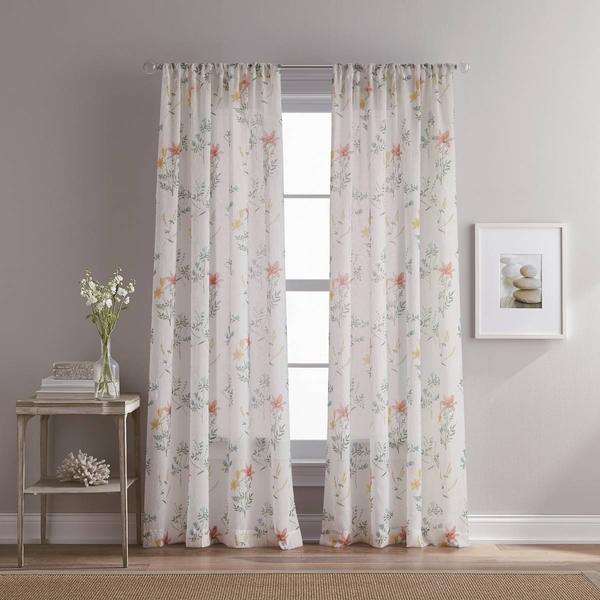 Primavera Crushed Voile Sheer Rod Pocket Panel Curtain