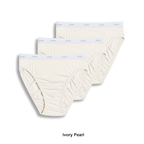 Womens Jockey(R) Classics 3pk. French High Cut Panties 9480