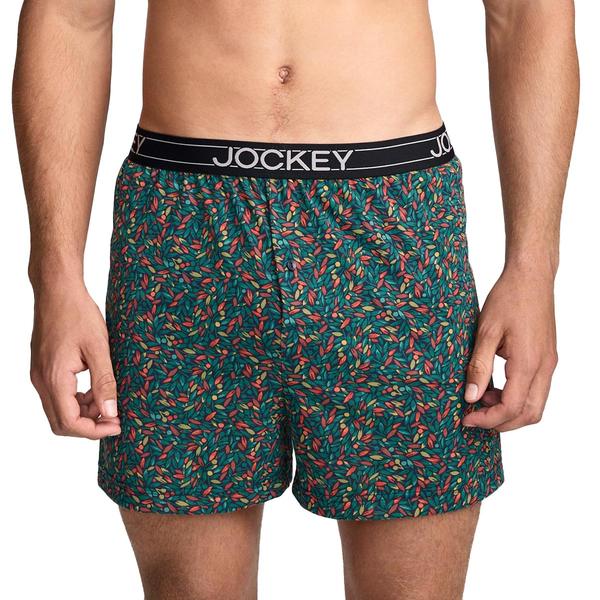 Mens Jockey(R) ActiveBlend(R) Knit Boxers - Warm Petals