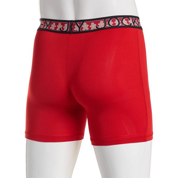 Mens Jockey(R) Gingerbread Men Waistband Boxer Briefs - Red alternate view