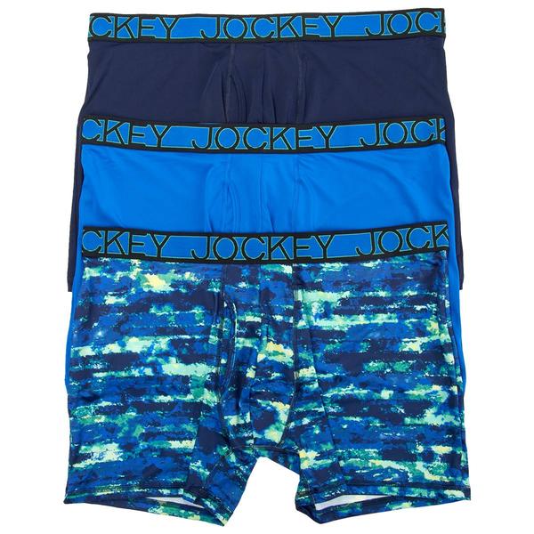 Mens Jockey(R) 3pk. Active Micro Boxer Briefs - Blue