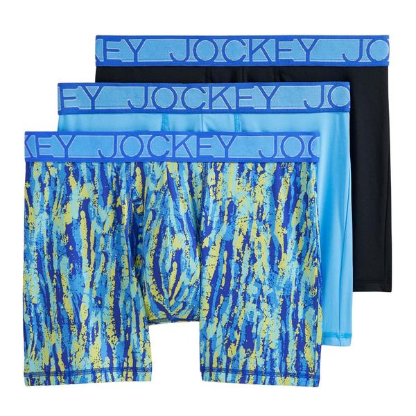 Mens Jockey(R) 3pk. Active Micro Boxer Briefs - Blue alternate view