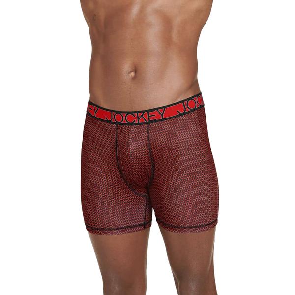 Mens Jockey(R) 3pk. Active Micro Boxer Briefs - Red alternate view