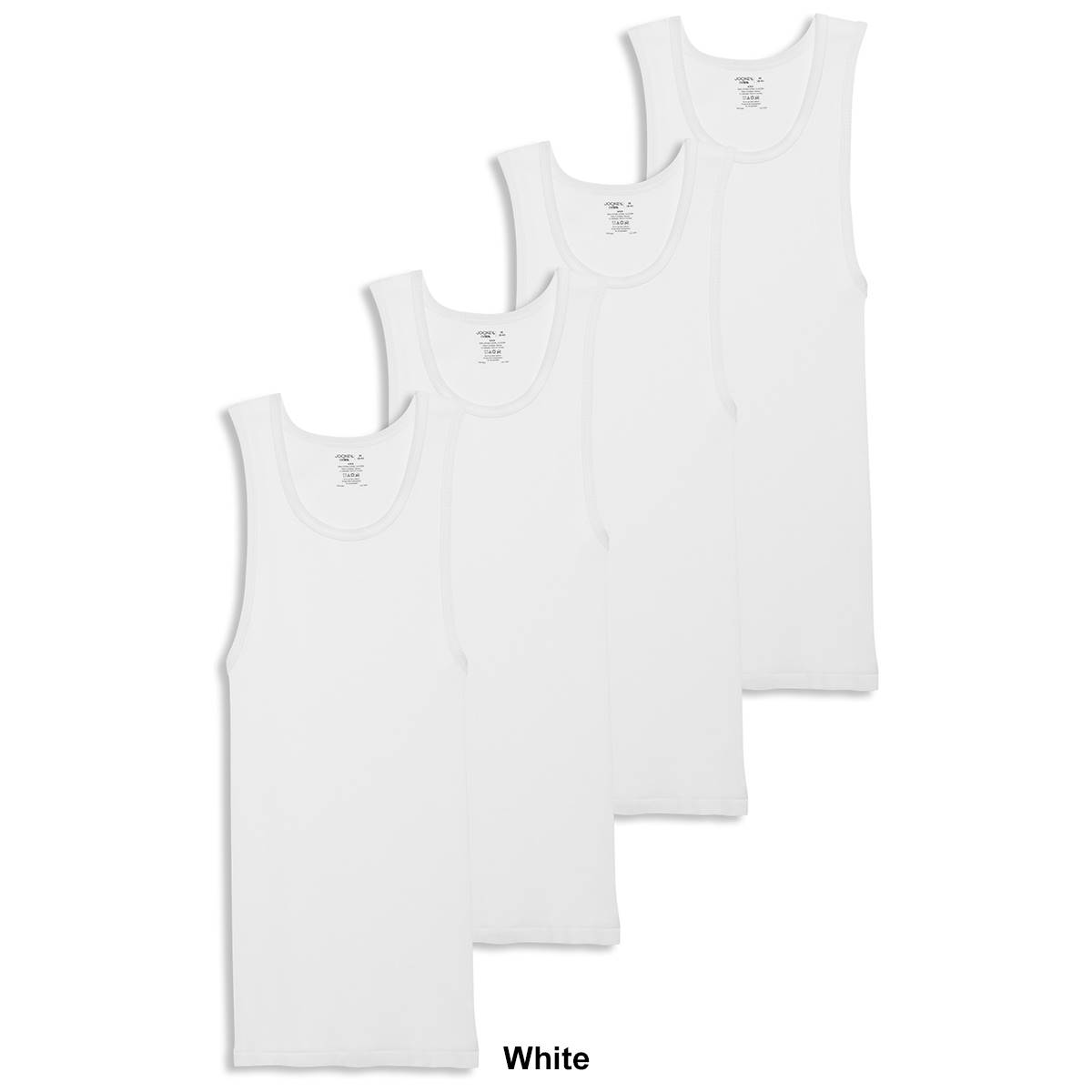 Mens Jockey(R) 4pk. Cotton Athletic Tank Tops