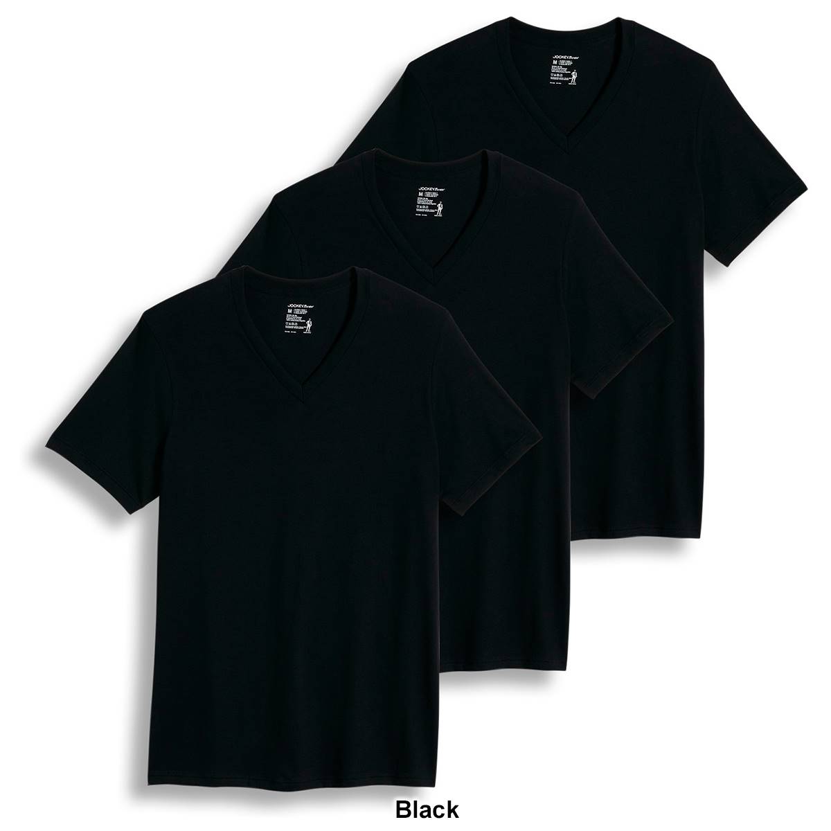 Mens Jockey(R) 3 Pack Classic V-Neck T-Shirts