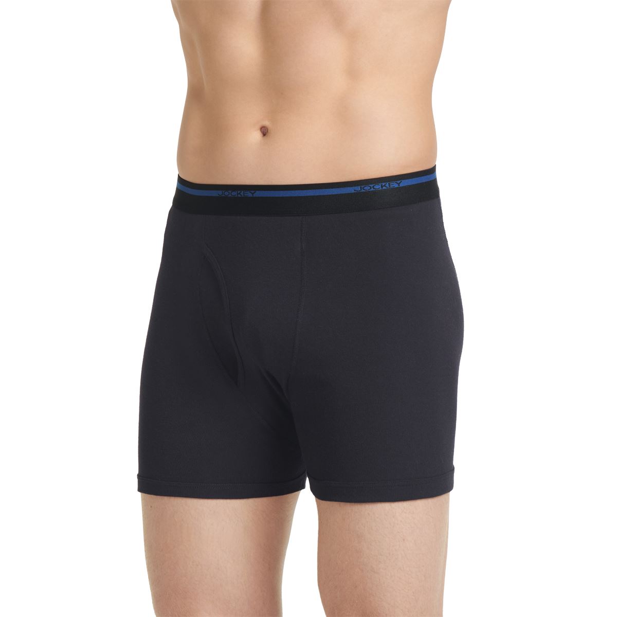 Jockey Men’s Underwear Lightweight Classic Boxer Brief – 3 Pack, Black, XL