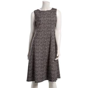 Petite Kasper Sleeveless Speckled Fit And Flare Dress