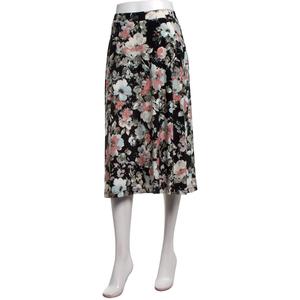 Womens Kasper Pull On Flared Floral Midi Skirt