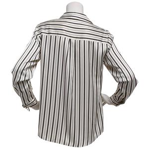Womens Kasper Long Sleeve Satin Stripe Casual Button Down alternate view