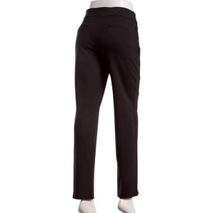 Womens Kasper Pull On Solid Straight Leg Front Hem Slit Pants alternate view