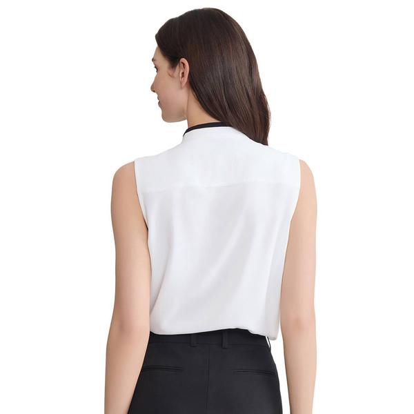 Womens Jones New York Sleeveless Ruffle Front Blouse alternate view