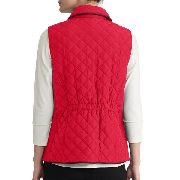 Womens Jones New York Snap Button Front Quilted Vest alternate view