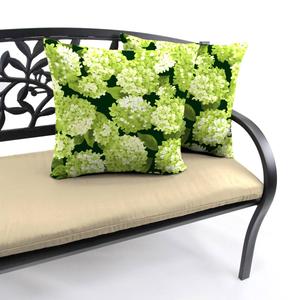 Jordan Manufacturing 2pk. Hydrangea Floral Outdoor Throw Pillows alternate view