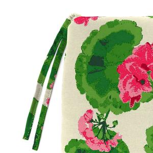 Jordan Manufacturing Geranium Floral Chair Pad Seat Cushion alternate view