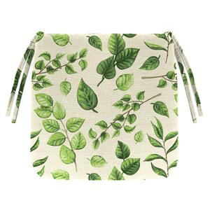 Jordan Manufacturing Natik Aloe Leaves Chair Pad Seat Cushion