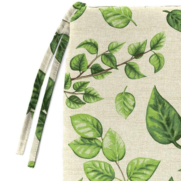 Jordan Manufacturing Natik Aloe Leaves Chair Pad Seat Cushion alternate view