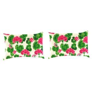 Jordan Manufacturing 2pk. Geranium Floral Lumbar Throw Pillows
