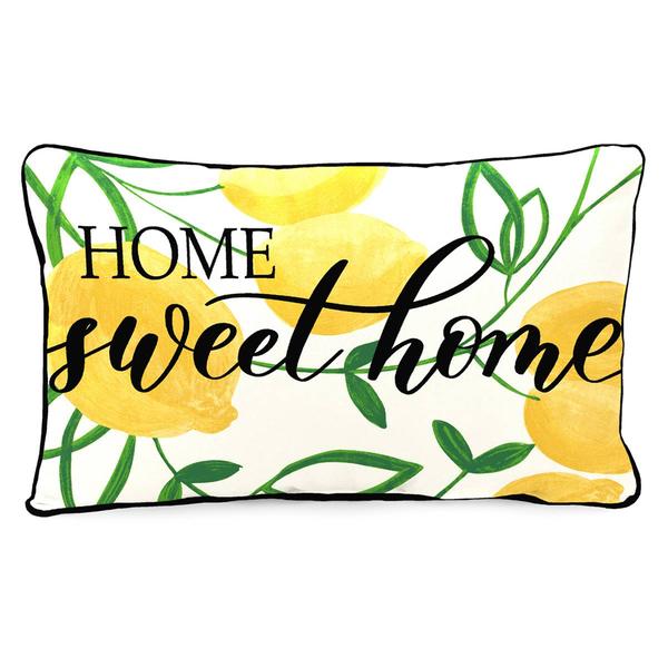 Jordan Manufacturing Home Sweet Home Lemons Lumbar Throw Pillow