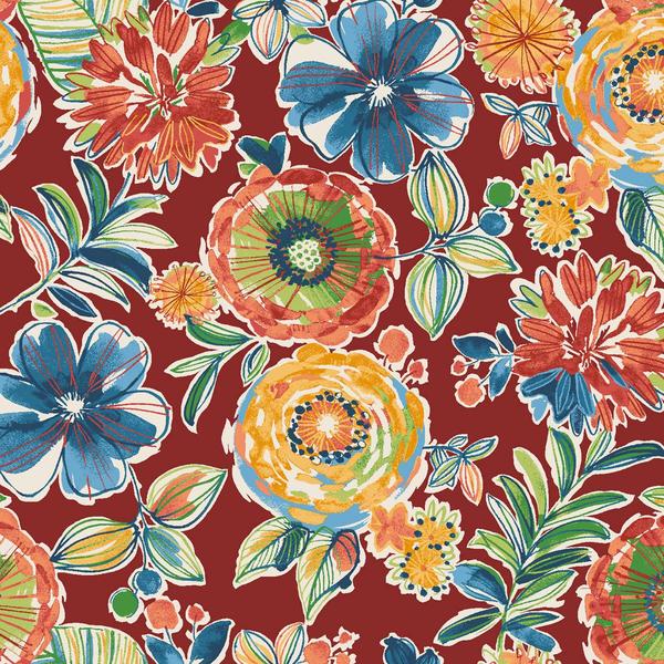 Jordan Manufacturing Colsen Floral High Back Chair Cushion alternate view