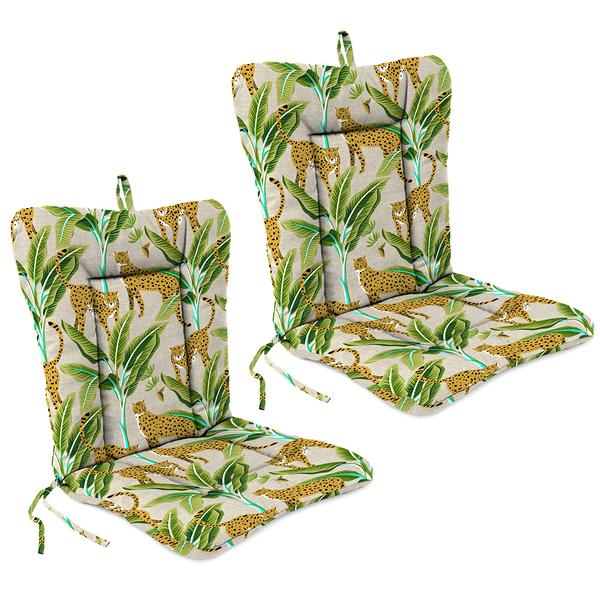 Jordan Manufacturing Set of 2 Enzel Linen Dining Chair Cushions