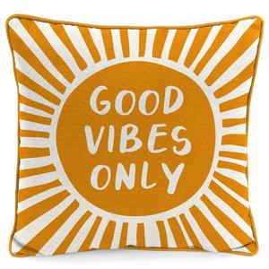 Jordan Manufacturing Good Vibes Only Outdoor Throw Pillow