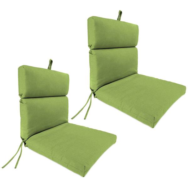 Jordan Text Leaf Outdoor Chair Cushions - Set Of 2