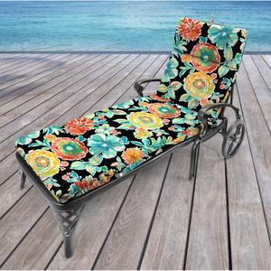 Jordan Manufacturing Colsen Noir Outdoor Chaise Cushion alternate view