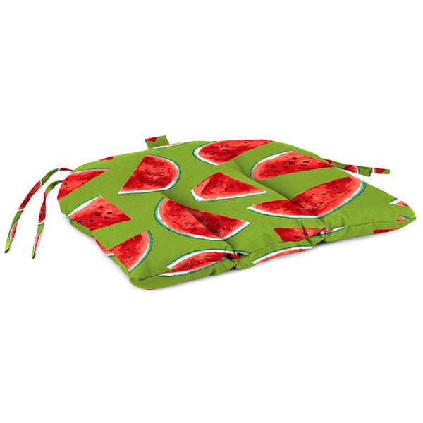 Jordan Manufacturing Melon Citrus Contour Outdoor Seat Cushion