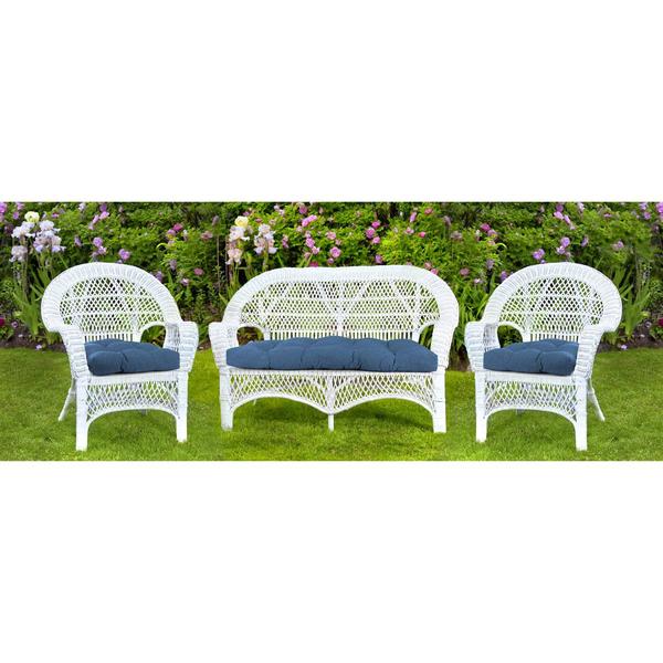 Jordan Manufacturing Texture Capri 3pc. Outdoor Wicker Set alternate view