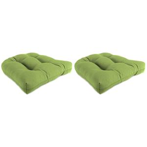 Jordan Manufacturing Wicker Chair Cushion Set - Husk Texture Leaf